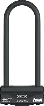 ABUS U-Lock Granit Power 58/140HBIII - Strong Motorbike Lock with Double Locking - ABUS Security Level 18 - Shackle Height 260 mm