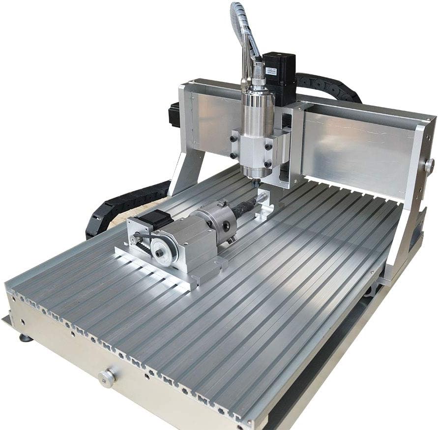 TEN-HIGH 3020 800W CNC Router Engraving Drilling Milling Machine,usb port with 4th Axis.
