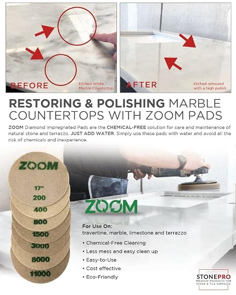 Stone Pro Zoom Pads (3,000, 7)