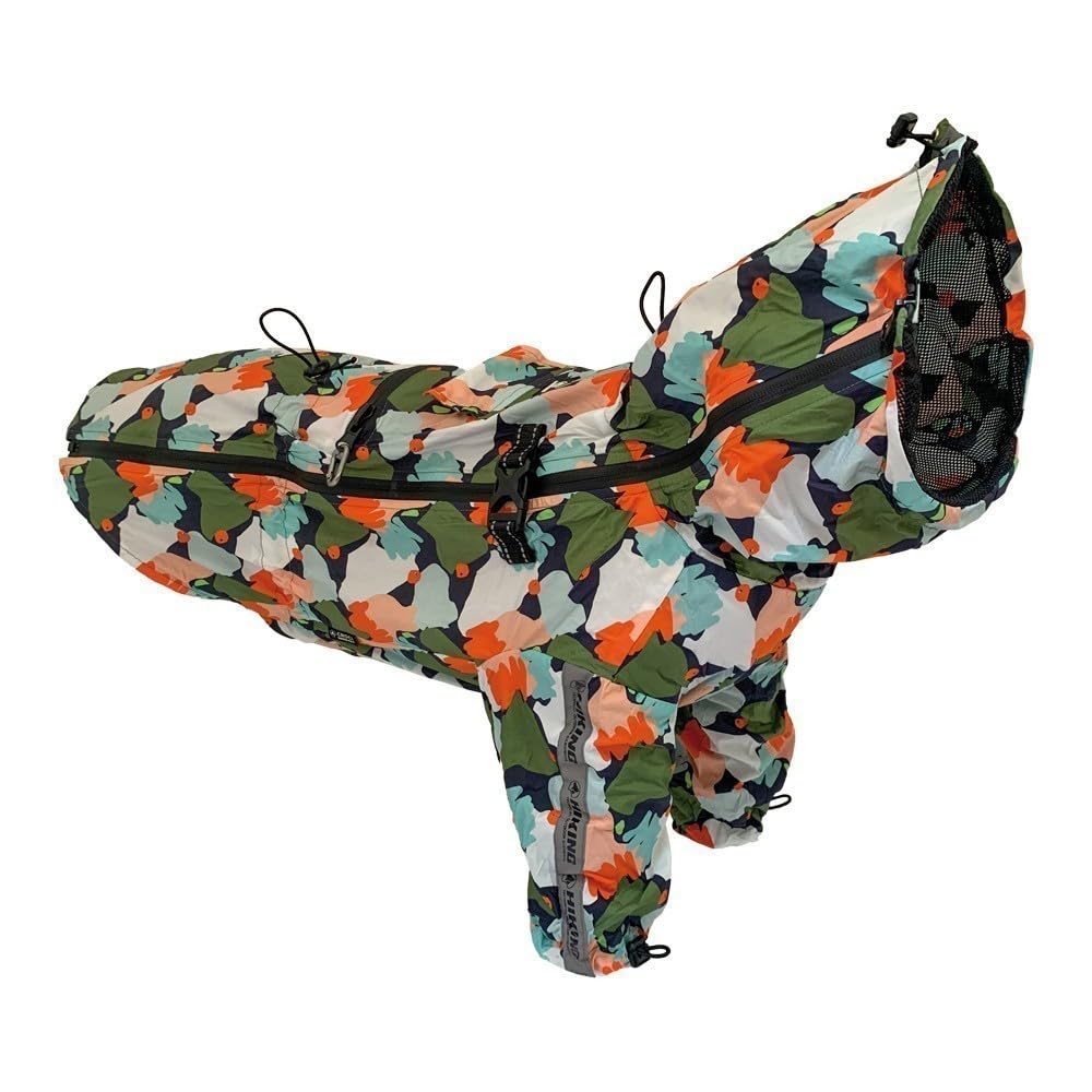 Croci Hiking Raincoat for Dogs, Portable Go Harlequin, Size 45 cm - 260 g