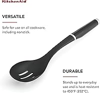 Vista 7 de KitchenAid Juego clásico de cuchara y espátula ranurada, color negro