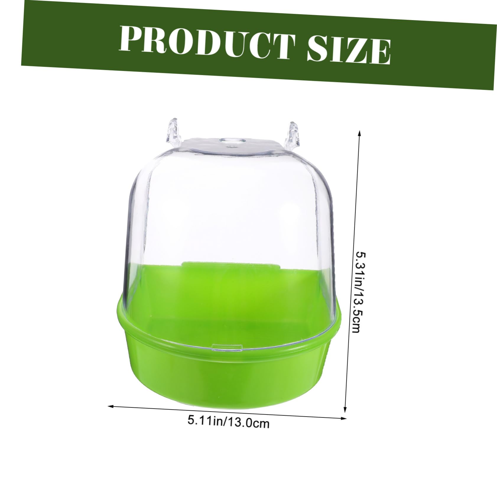 VOSAREA Bird Bath for Cage - 2 Pack Hanging Bathtub Shower Box for Parrots - Canaries and Lovebirds Essential Accessory for Pet Birds to Enjoy Bath Time Fun