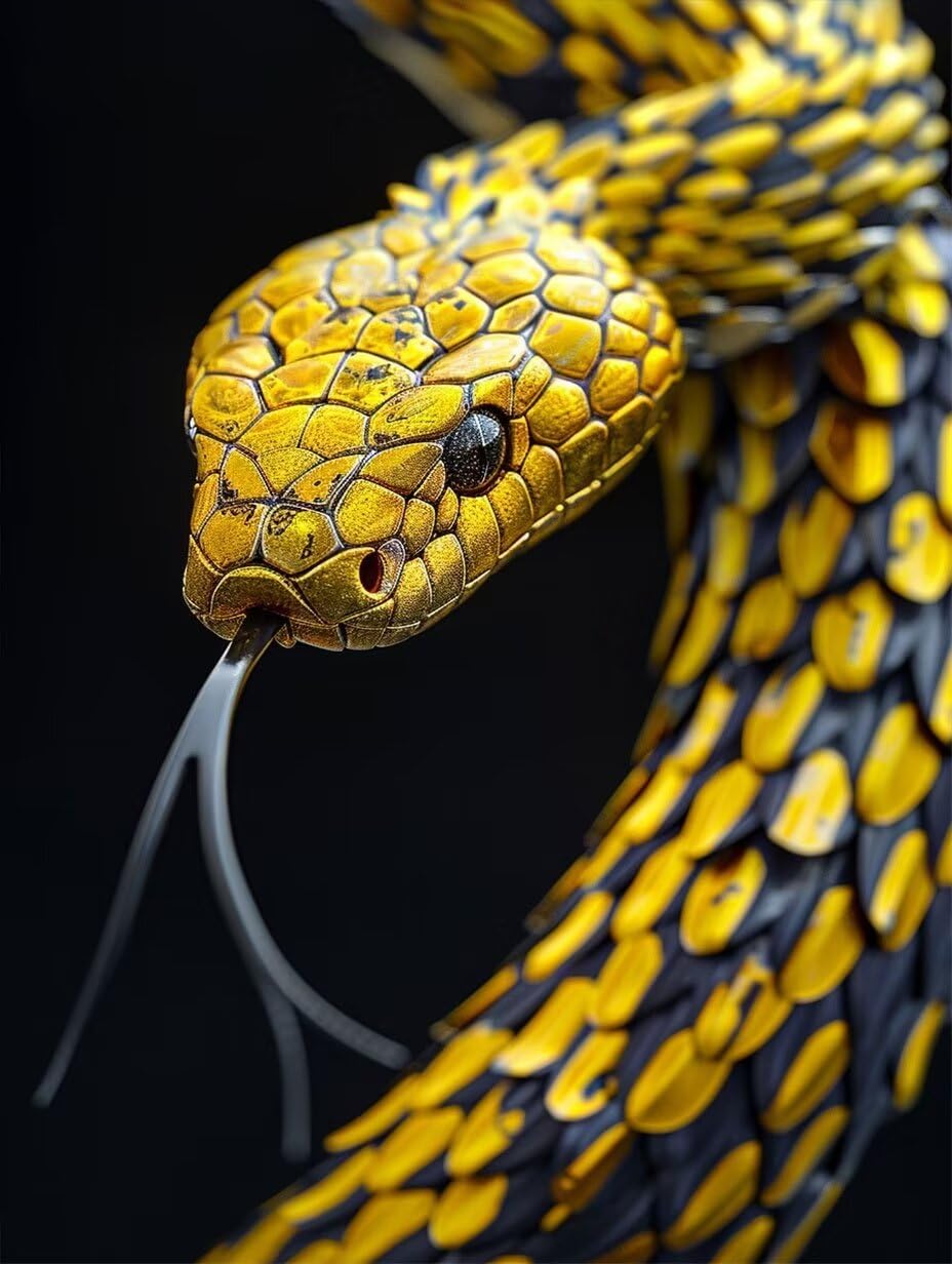 Broderie diamant grand format 60x80cm serpent pour éviter les pixels - 8