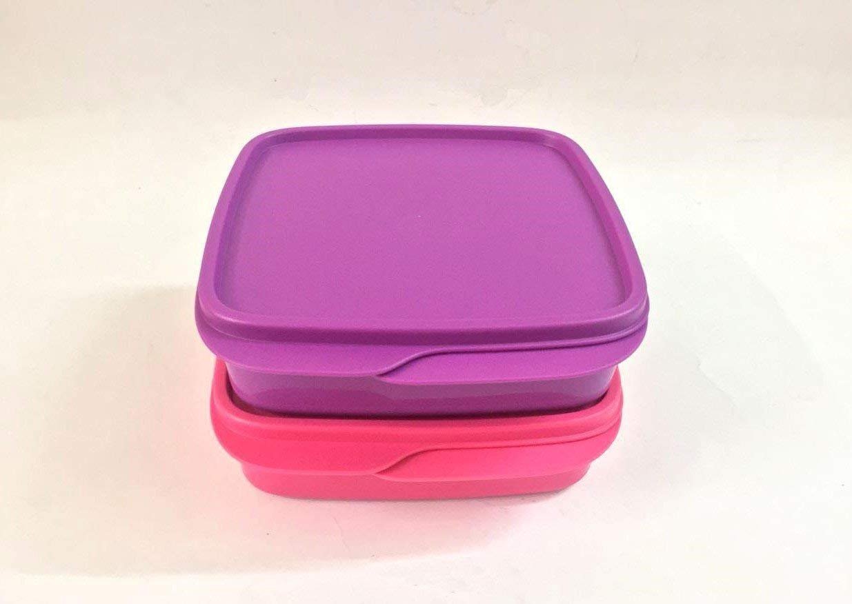 Tupperware Plastic Fun Meal Box Pack of 2, 2500 ml, Assorted-image-2
