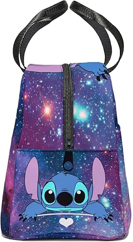 Miniatura 3 de Lonchera unisex de dibujos animados de gran capacidad, con aislamiento de anime, reutilizable, para mujeres, hombres, adultos, trabajo, picnic,