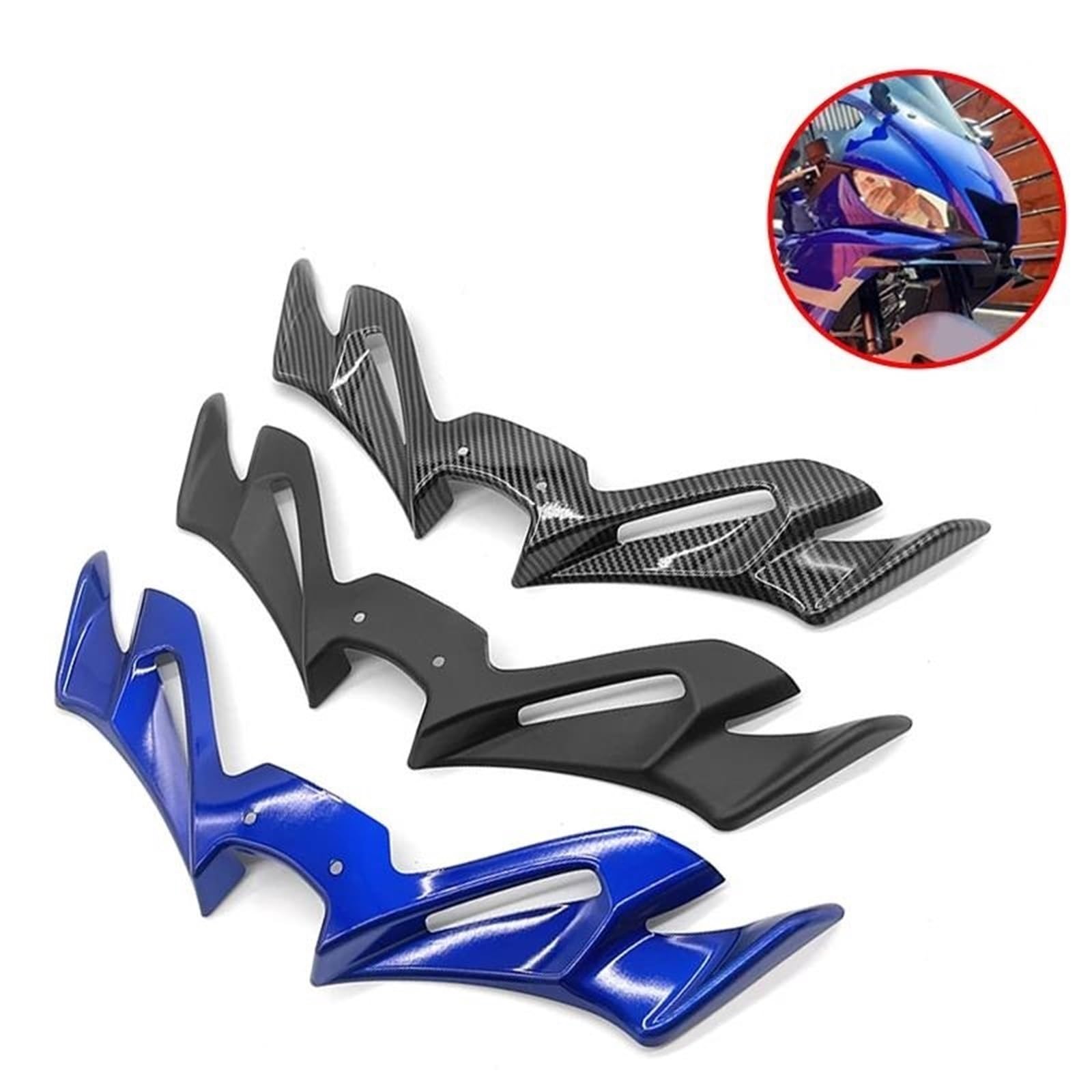 Moto Spoiler Ala Moto Nuda Spoiler Anteriore Winglet Aerodinamico Ala Kit Spoiler Per Ya&ma&ha Per R3 R25 2019-2023 2024(3)
