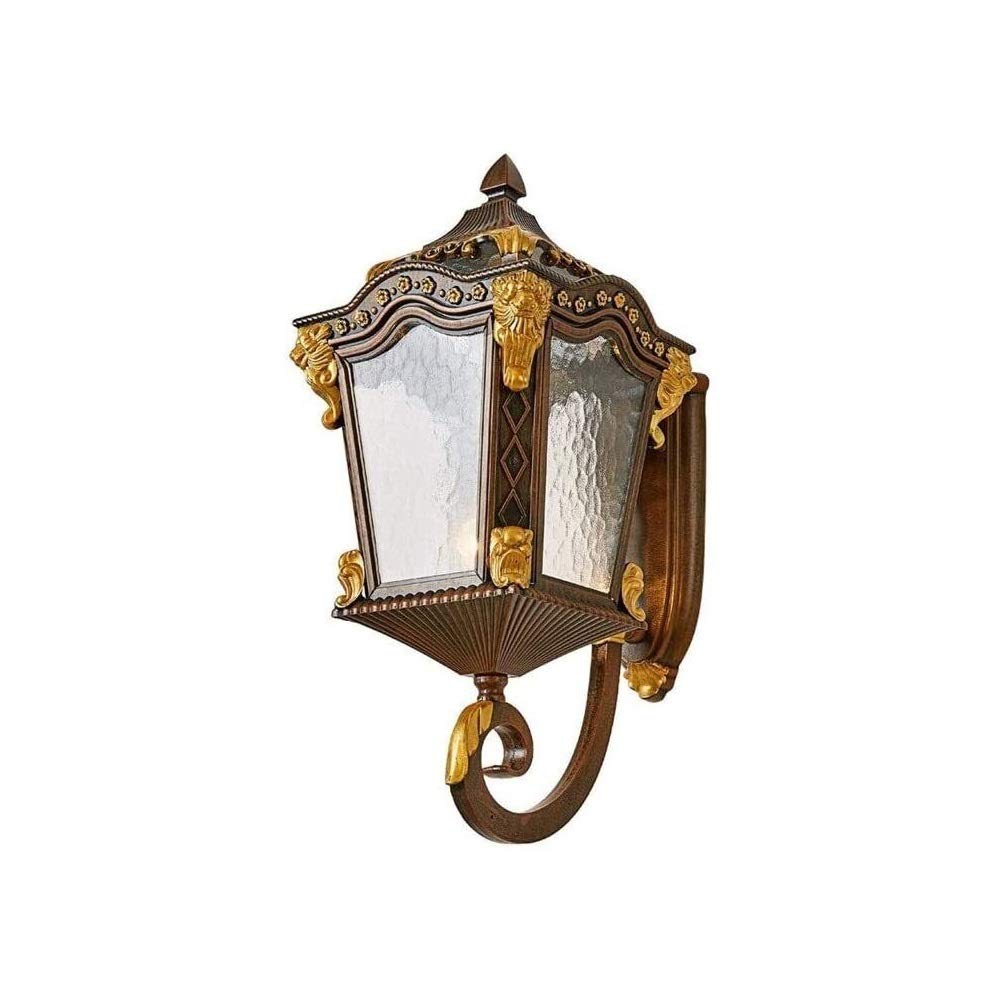HPTHLY Wall Mounted Light Wall Lamp Outdoor Aluminium Retro Waterproof With Lampshade Rust Villa Courtyard Wall Light Garden Corridor Aisle Lamp Exterior Doo