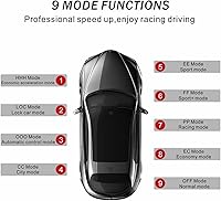 Vista 4 de Mallofusa Regulador de acelerador electrónico universal, ajuste de 9 modos, pedal inteligente de conducción de automóvil, acelerador de pedal
