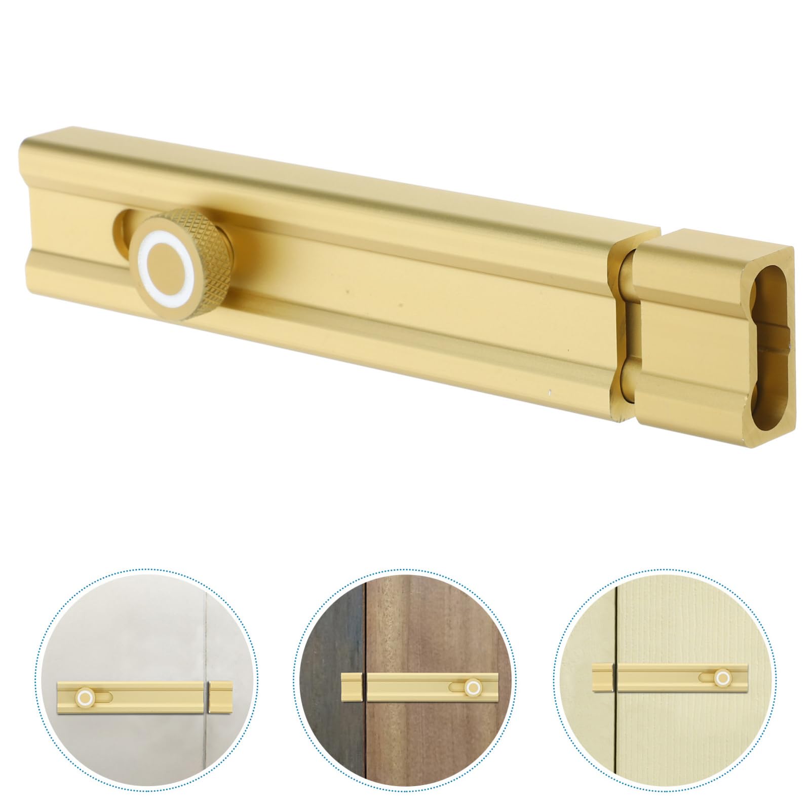 Gadpiparty 4pièces Barre De Sécurité Pour Porte Coulissante Verrou à Encastrer Auto-adhésif Pour Intérieure Installation Facile Sans Perçage Système De Sécurité Renforcé