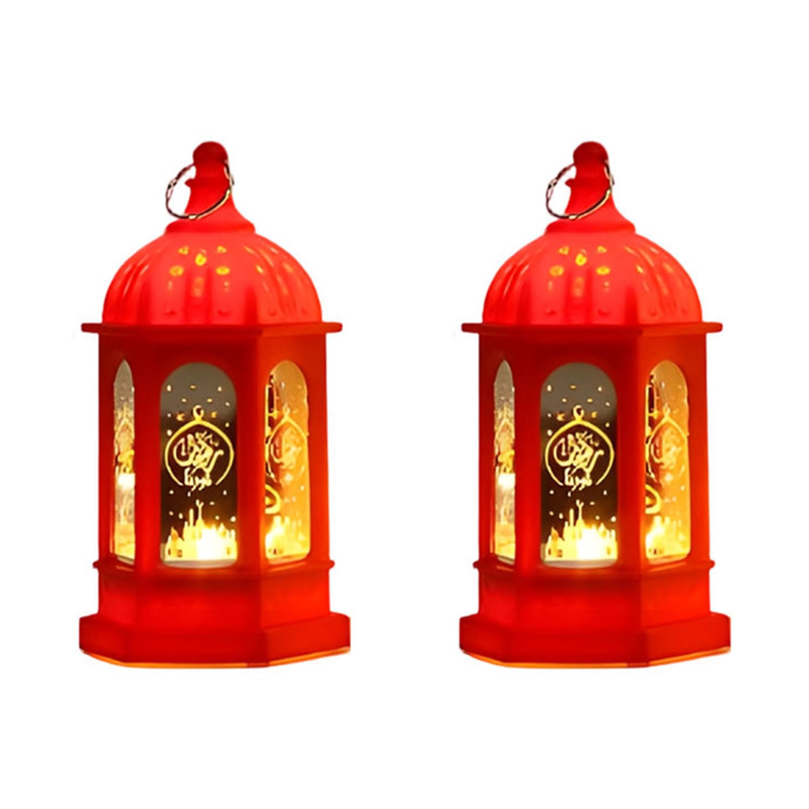 Carotoe Red Battery Operated Festive Geometric Pattern Light For Tabletop Decor Gentle Glow Effect Festive Party Decor