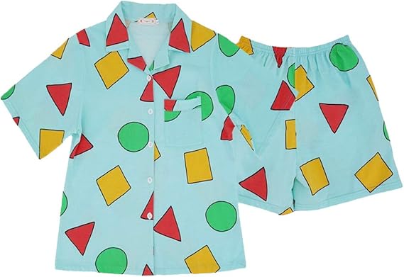 Amazon Cleiks クレクス レディース パジャマ 夏 綿 半袖 ルームウェア メンズ 上下セット 春 クレヨンしんちゃん 可愛い アイマスク ショートパンツ パジャマセット 前開き 夫婦 カップルパジャマ 部屋着 プレゼント M L Xl Xxl パジャマ ルームウェアセット 通販