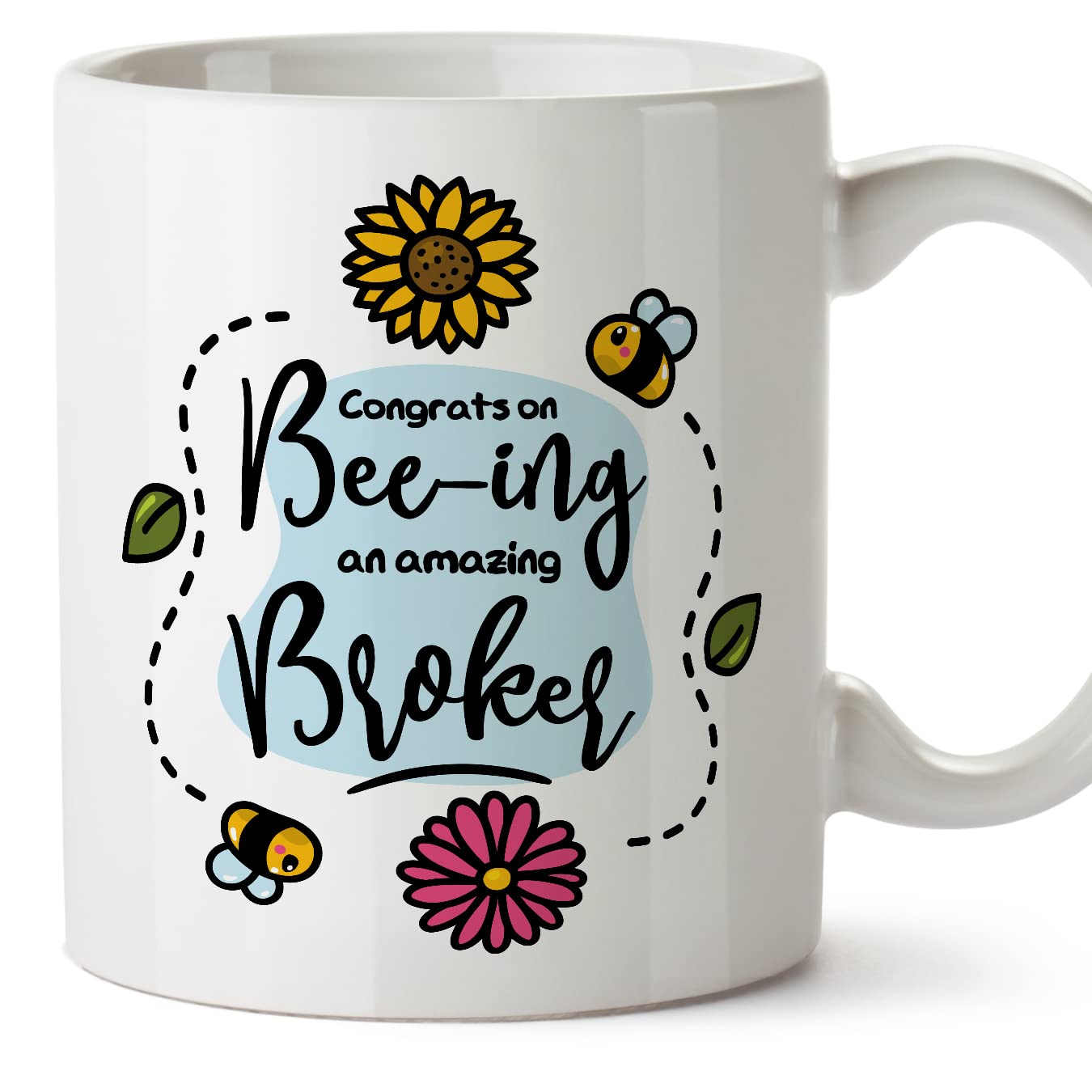 MUGFFINS Broker Mug - in English - Thanks for Beeing Amazing - Funny Gift for Colleagues - Ceramic 11oz Mug — image 1