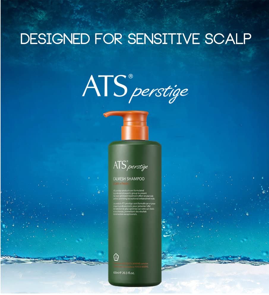 Miniatura 4 de ATS Perstige Calmesh Headspa Champú - 20.3 fl oz, aloe orgánico y champú calmante sin silicona