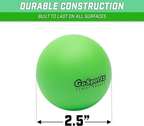 Miniatura 3 de GoSports Hockey callejero, elige entre juego de portería de hockey callejero con palos o palos de hockey callejero (paquete de 2)