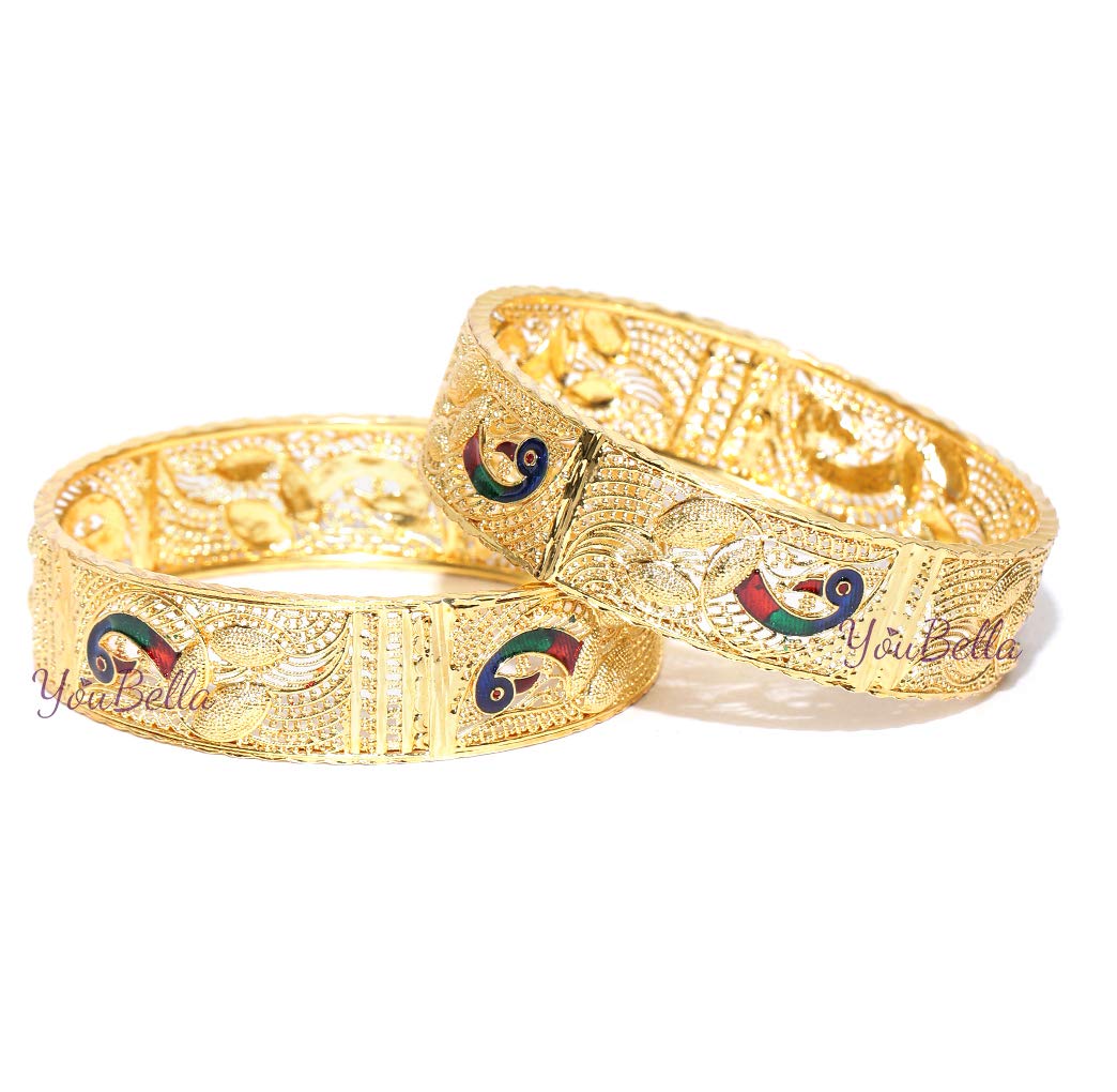 YouBella Traditional Gold Plated Bangles for Women (2.4) (B01E5ZJ5SS) Amazon Price History, Amazon Price Tracker