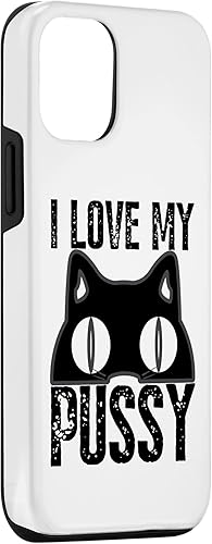 Miniatura 3 de Funda para iPhone 1212 Pro I Love My Pussy Cat Funny Halloween Cats Men Women Spiderweb Case