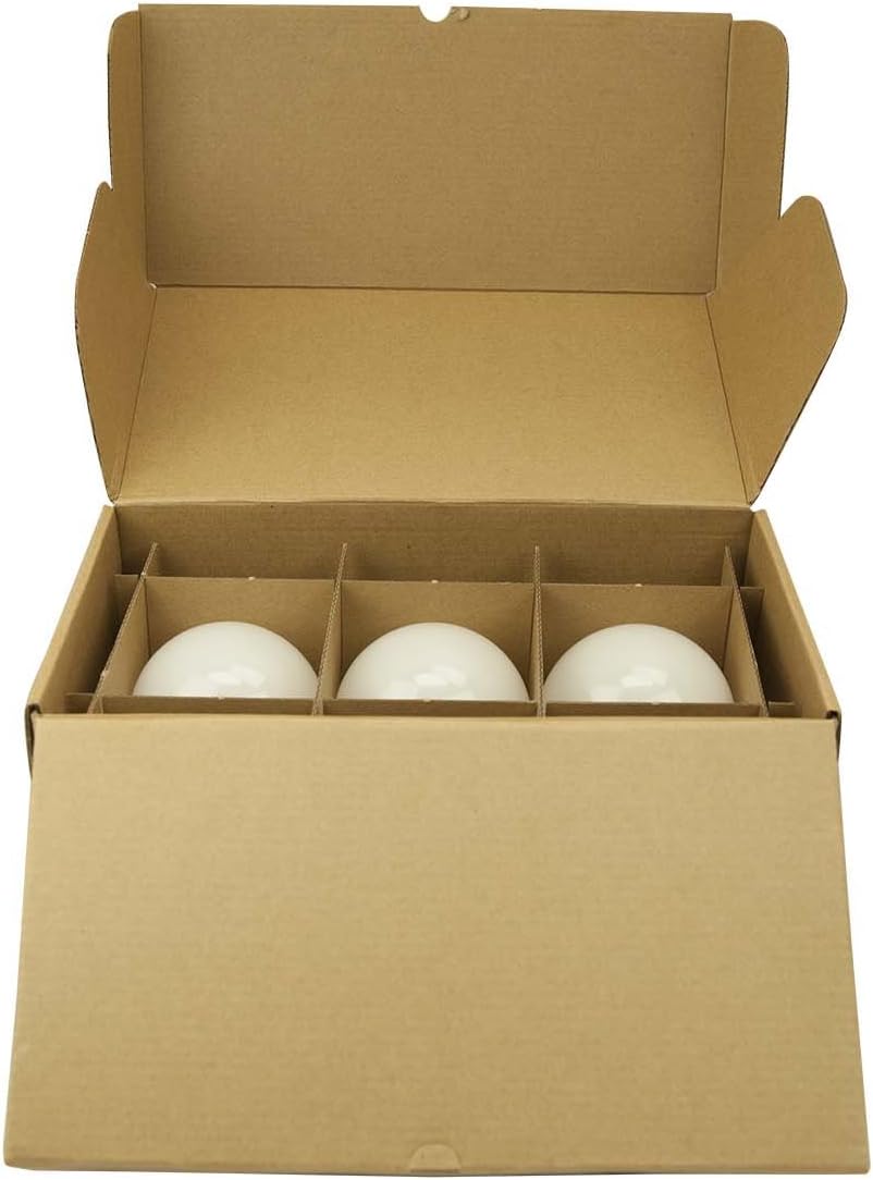 TCP 5W LED (40W Equivalent) Decorative Globe Vanity Light Bulbs, Round, G25, E26 Base, Non-Dimmable, Perfect For Bathrooms, Soft White (2700 Kelvin) (3 Pack)
