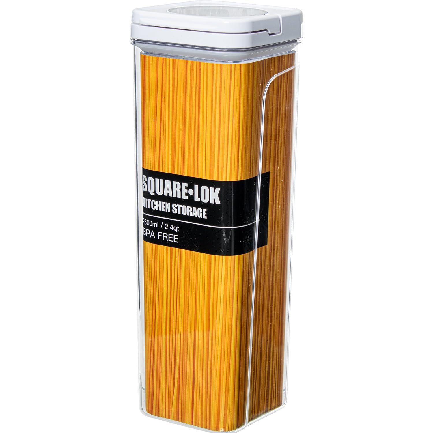 Pot de cuisine en acrylique 370 ml bocal de rangement hermétique blanc DRW