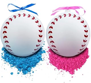 UP Shop Gender Reveal Baseball with Pink and Blue Powder