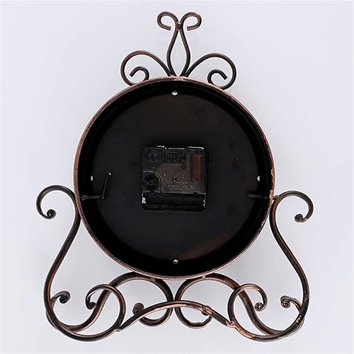 Miniatura 5 de LUCBEI Reloj de manto de estilo europeo antiguo reloj de mesa Decoración para el hogar Reloj de metal Decoración del hogar Reloj de escritorio Reloj