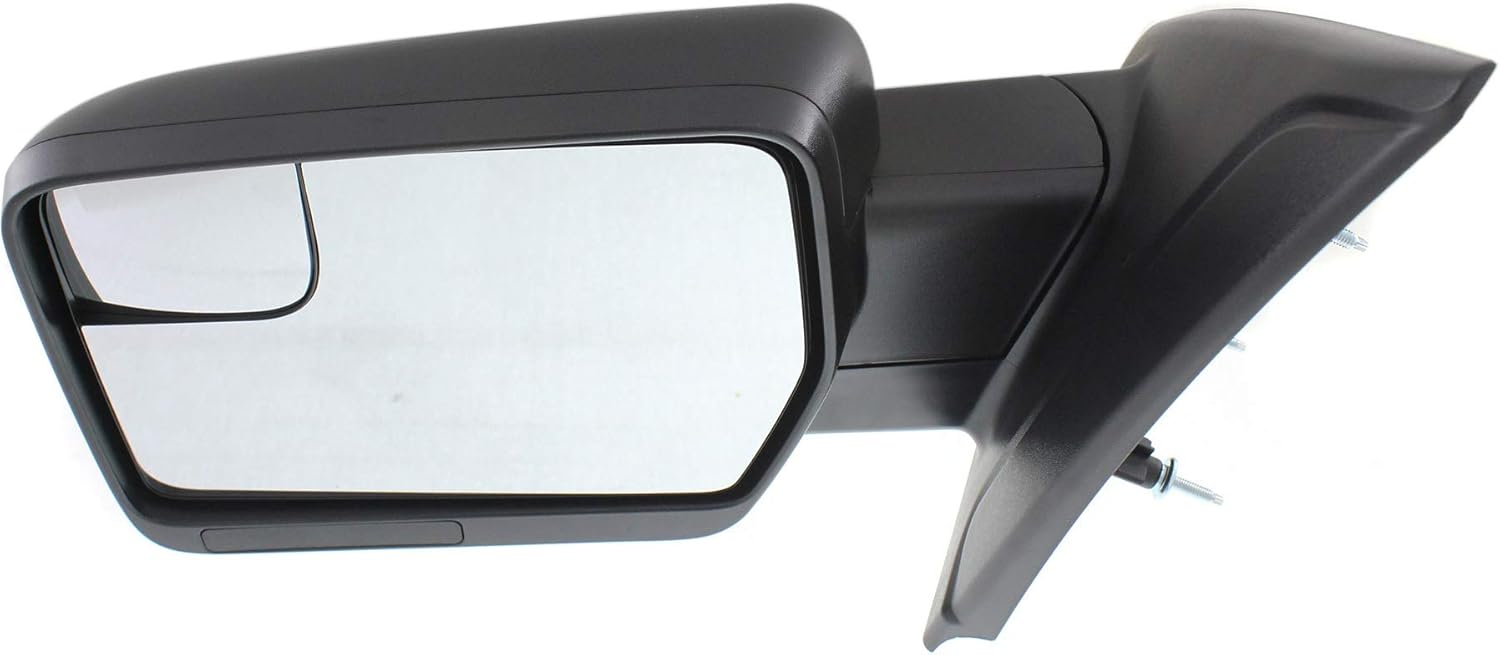 Garage-Pro Driver Side Power Non-Heated Mirror for Ford F-150 2011-2014 Manual Fold With Spotter Glass; Without Signal Light, Memory & Puddle Lamp Textured