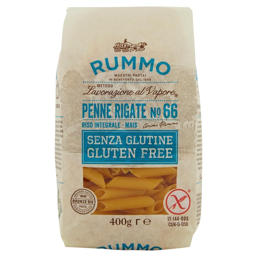 Italian Gourmet Pasta senza glutine Mix Fusilli Penne Spaghetti 36 x 400g | Mais-Reis-Rezeptur, trafilata al bronzo e lenta essiccazione, extra al, Gesamtnettogewicht 14,4 kg + Kostenlos Polpa 400g