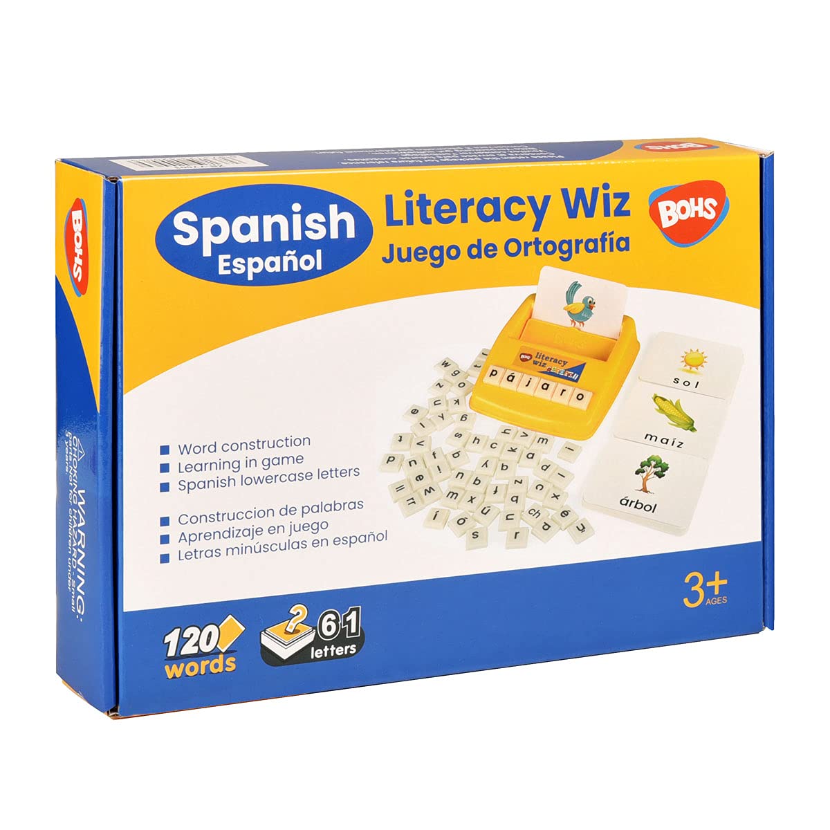 BOHS Jeu de Lettres pour Apprendre l'espagnol aux Enfants, Lot de 6