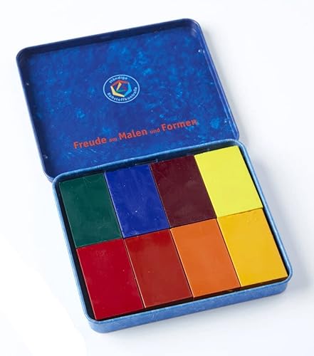 Miniatura 5 de Stockmar Juego de 8 lápices de cera de abejas, no tóxicos, seguros, naturales gigantes para niños pequeños, niños, adolescentes y adultos, Waldorf