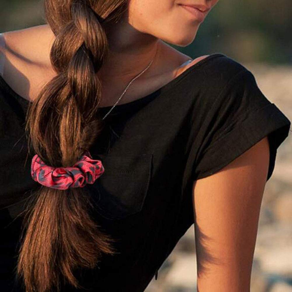 Numblartd 6Pcs Leopard Scrunchies Hair Ties - Fashion Elastics Hair Scrunchie Hair Bands Ponytail Holder Hair Accessories for Women