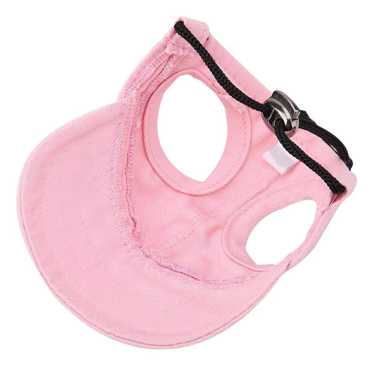 POFET Cappellini da Baseball alla Moda per Cani e Gatti con Cinturino Regolabile e Fori per Le Orecchie, Cappellino da Sole alla Moda per Animali Domestici, Cappello da Viaggio Estivo a Righe