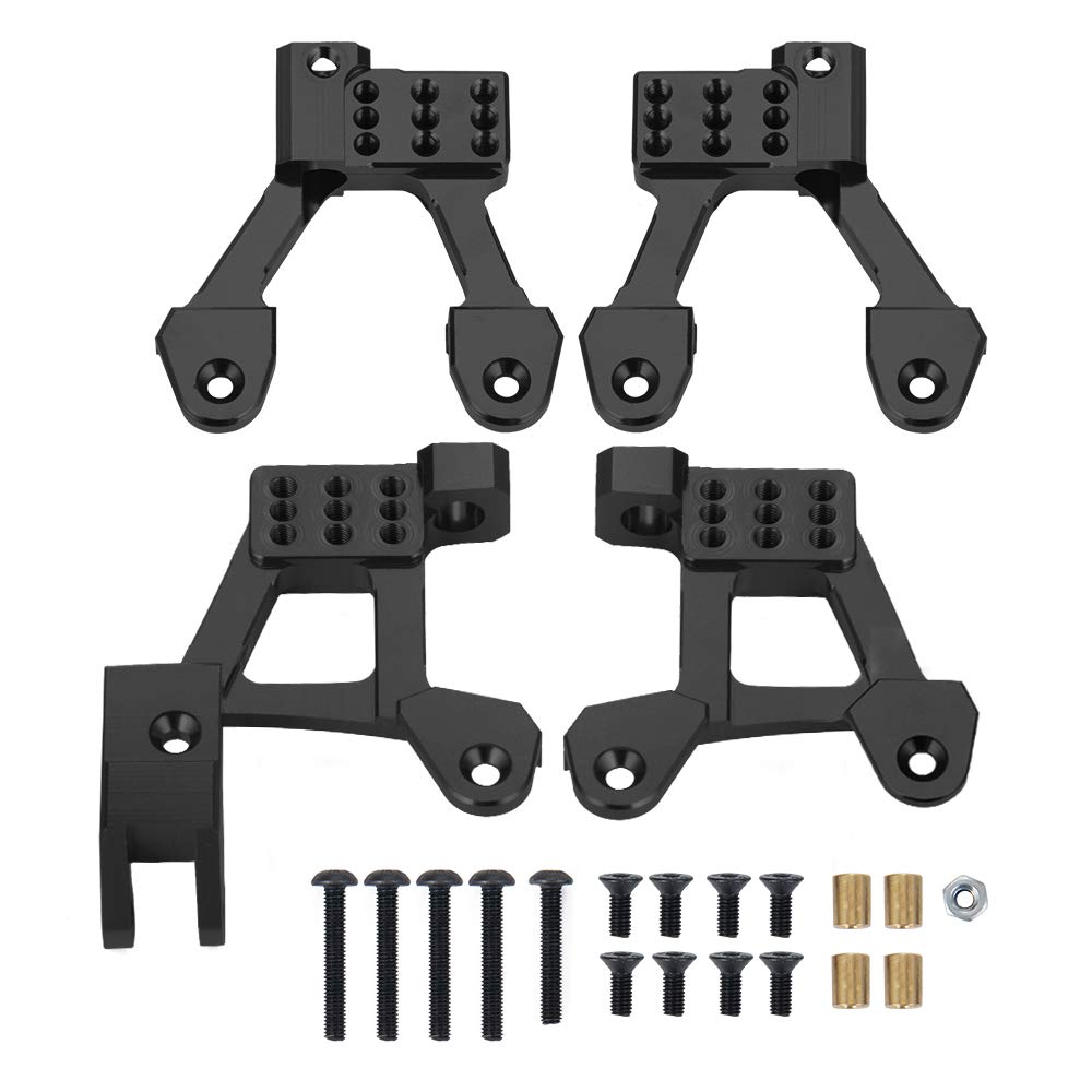 RCLions Aluminum Front&Rear Adjustable Shock Towers,Shock Hoops for