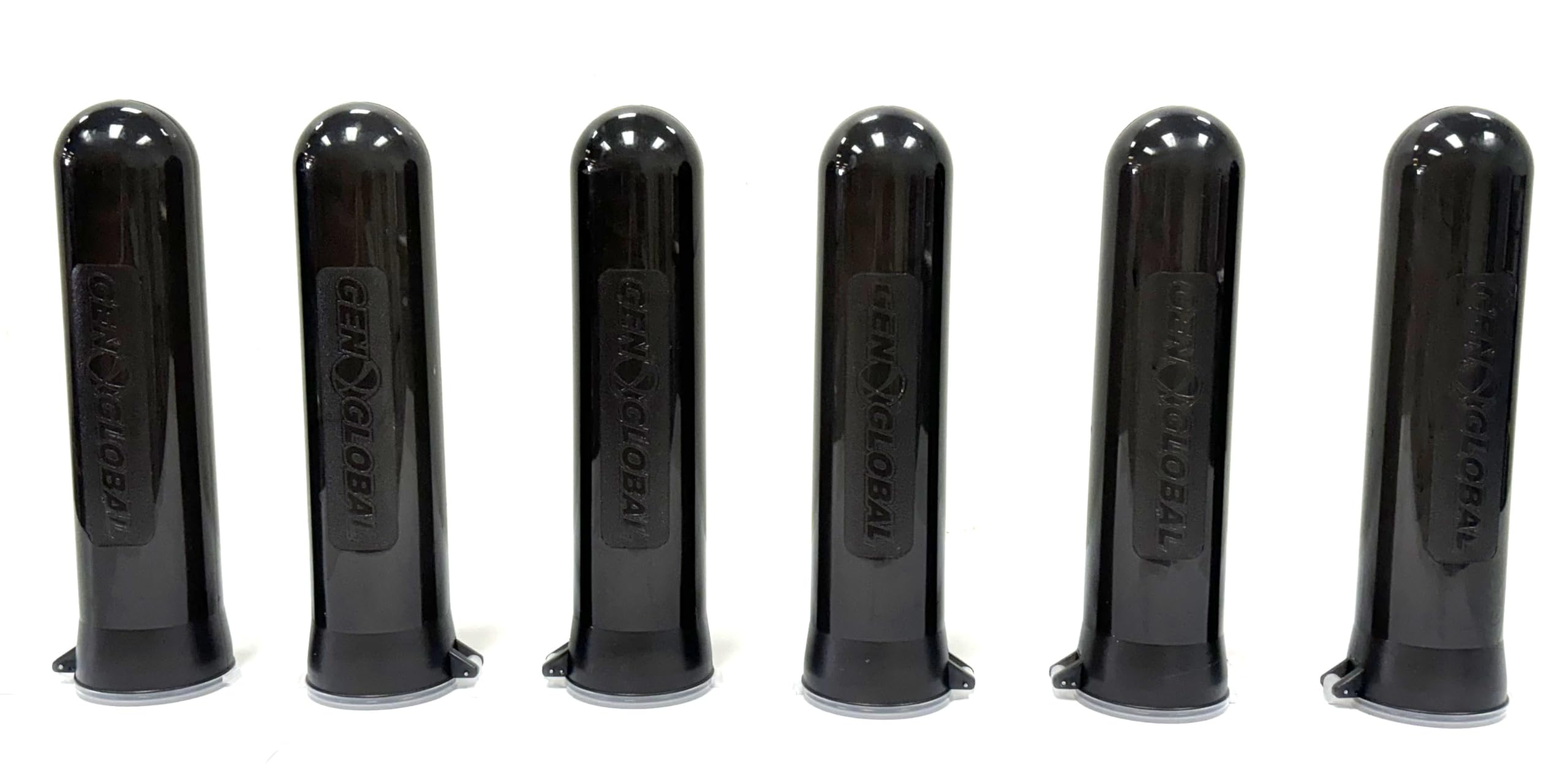 3Skull Black Heavy Duty 140rd Paintball Pods - 6 Pack
