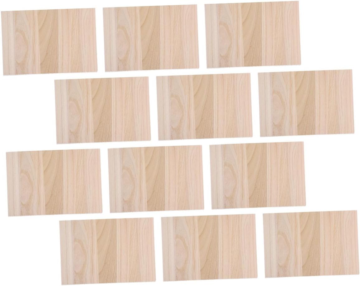 12pcs Taekwondo Karate Wood Breaking Boards for Martial Arts Training, 0.3cm 0.6cm Thickness Practice Boards Set for Boxing and Performance