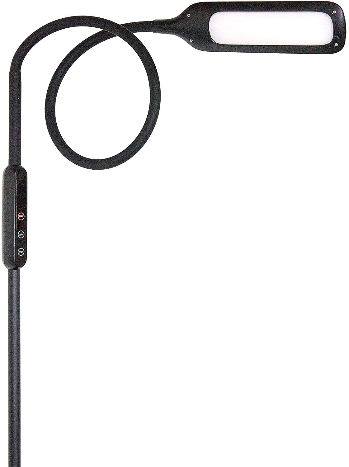 76" LED Floor Lamp,100W White Modern Free-Standing Lamp,10000LM Dimmable Eye-Care Tall Reading Lamp Reading Study Room Living Room Bedroom Room Piano - View #10