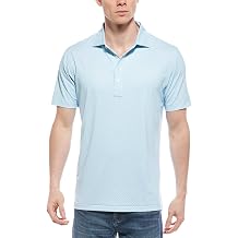 PETER MILLAR Men's Blue Spruce Bickett Performance Jersey Polo - XLarge
