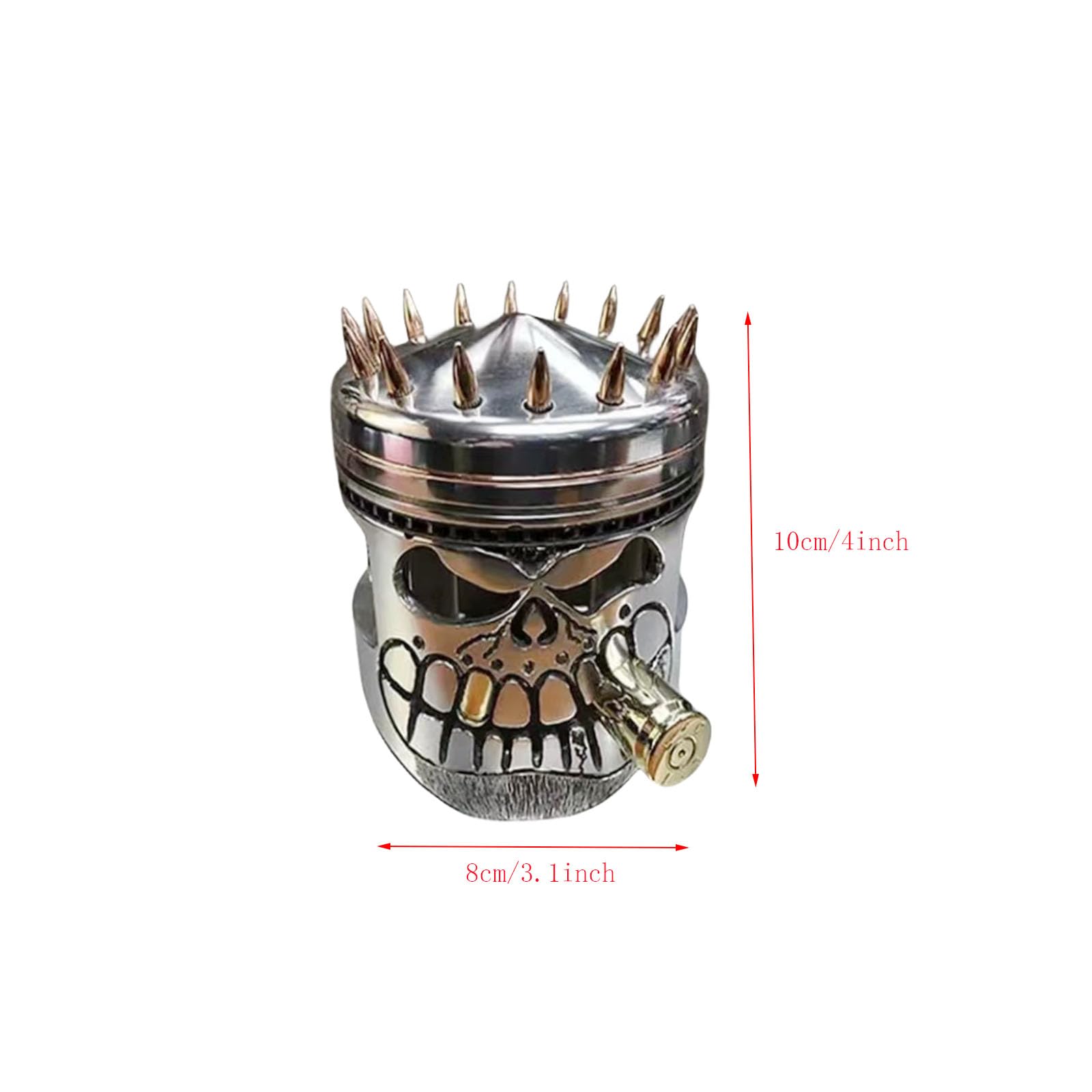 Amazon.com: Yurtziru 1Pcs Carved Piston Skull Face Sculpture