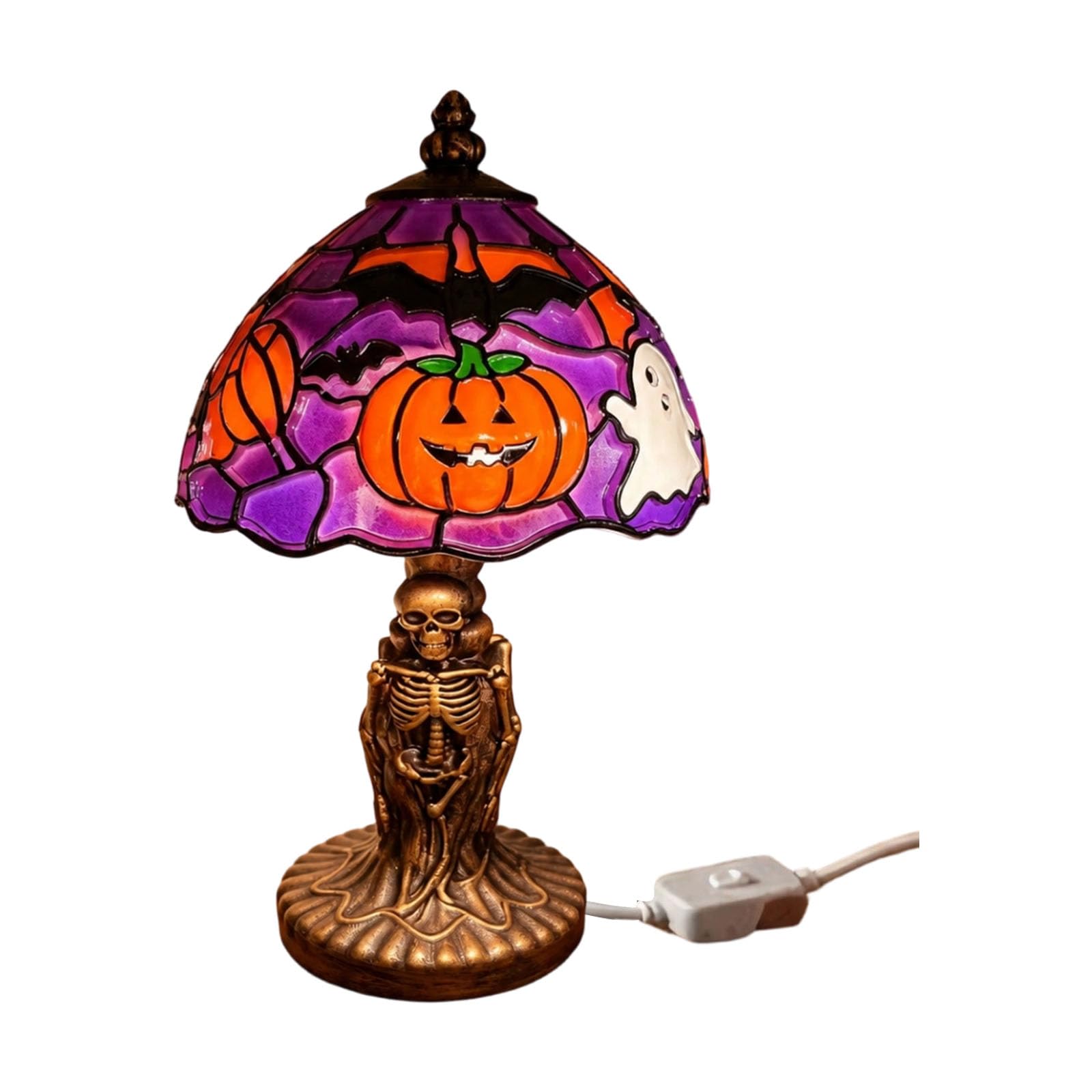 Drtlpmb A Halloween Table Lamp Usb Powered Night Light With On Off Control, Resin Ccent Glow For Bedside Shelf Entryway Decor Holiday Tabletop Lamp Seasonal Ccent Light Usb Decor Resin Nightlight Cord Control