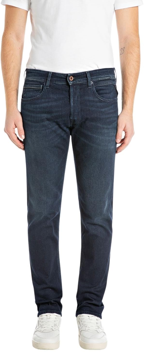 Replay Men's 007 Dark Blue Jeans, 31 W/32 L