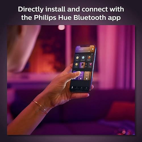 Philips Hue Perifo Straight Ceiling Base kit (4 Spots), Black - 9