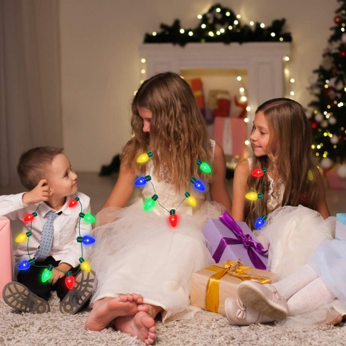 Collier Lumineux De Noël, Collier à Ampoules De Noël