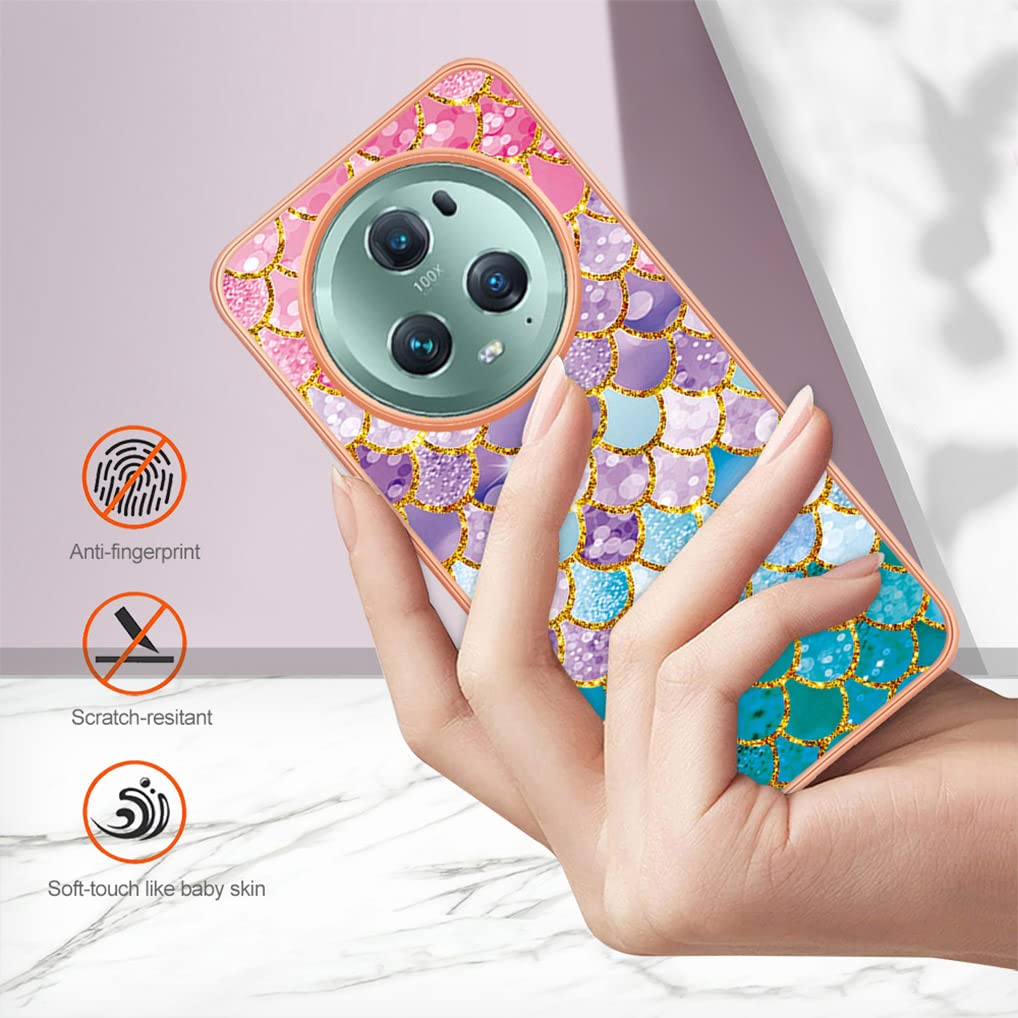 SEAHAI Cuir Coque Pour Honor Magic 5 Pro (Magic5 Pro), Très Mince Étui Portefeuille [Blocage - View #5