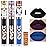 evpct 3Pcs Dark Blue Black Purple Matte Liquid Lipsticks Lip Gloss Stain Makeup Sets Smudge Proof, Skull Face 24 Hour Long Lasting Liquid Matte Lipstick Waterproof labial mate larga duracion 24