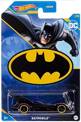 Miniatura 4 de Hot Wheels Batman 2023 Batmobile - Juego completo de 5 vehículos fundidos a presión, mezcla 1 de HDG89-956E
