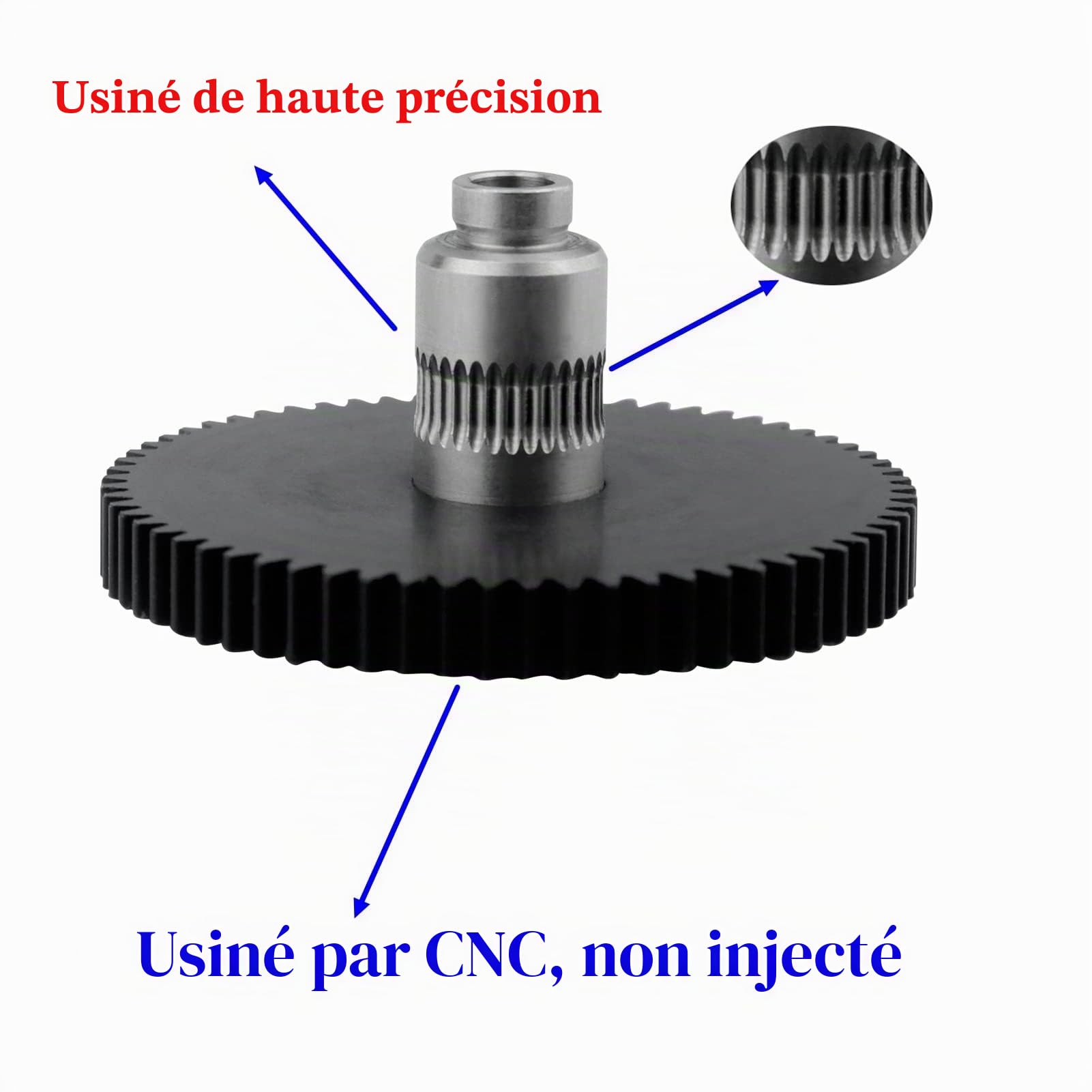 Kit de roulement d'extrudeuse POM + bras de renvoi en U compatible avec extrudeuse en métal Titan Aero Sidewinder X1 X2 Genius Prusa i3 MK2 4max pro Chiron