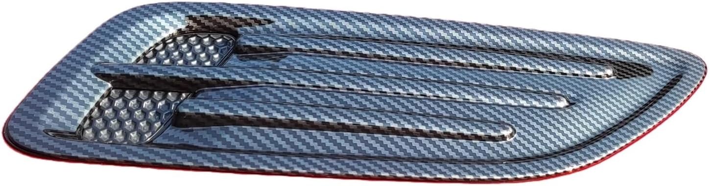 Car Air Flow Intake Hood Vent Bonnet Cover Side Air Outlet Frame Compatible For Kia Stinger 2018-2023 Auto Exterior Accessories(Black)