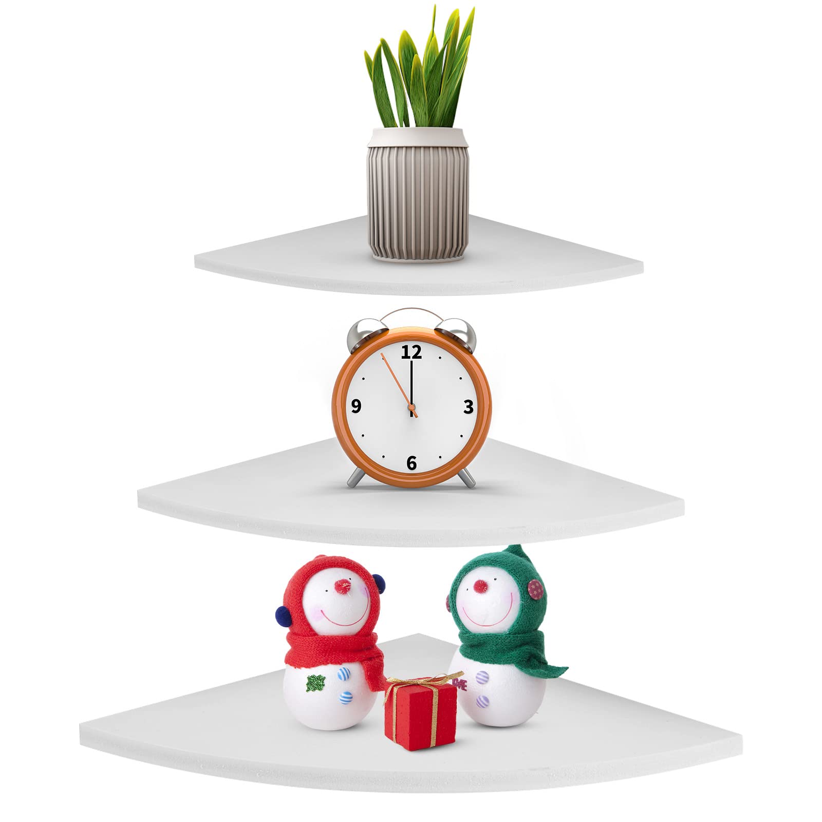 VASAGLE Étagère D'Angle Murale, Étagère De Rangement à 5 Niveaux, Étagère à Plantes, Pour Chambre à Coucher, Salon, Salle De Bain, Bureau à Domicile, Noir D'Encre