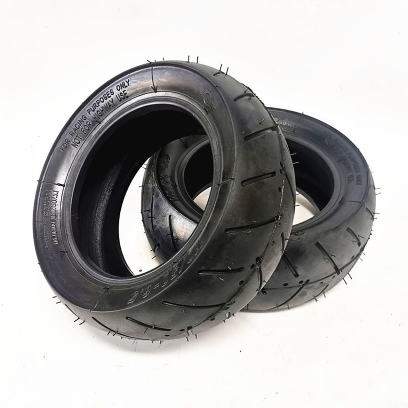 Pneumatici senza camera d'aria 110/50-65 Ruota posteriore in gomma da 11 pollici per scooter elettrico per mini moto Pocket Bike 49CC fuoristrada uso privato terreno nero