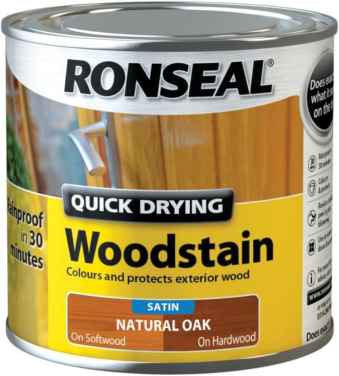 Everbuild Satin Wood Stain Indoor And Outdoor Use Weatherproof UV
