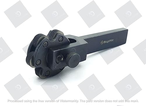 Miniatura 4 de Herramienta de moleteado de cabeza giratoria de 6 moleteos para el tenedor de herramientas de torno