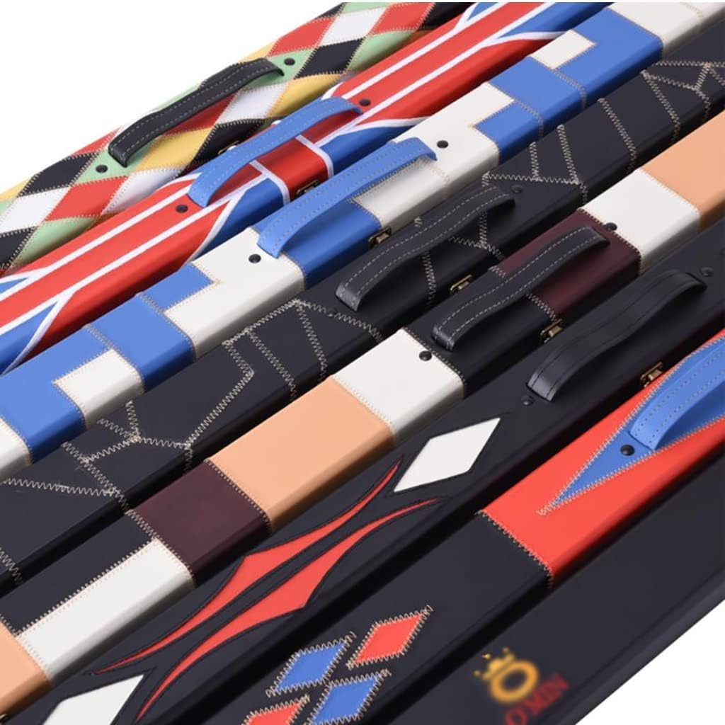 ZJIEX Billiard Cue Bag,3/4 Billiard Cue Hard Case,Portable Billiard Cue Carrying Case,Abrasion Resistance,Billiard Cue Accessories-B||122cm